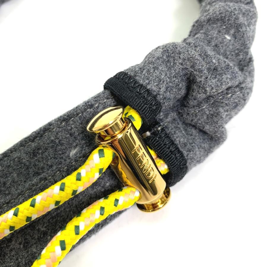 FENDI フェンディ 8C0627 ストラップユー ニット ショルダーストラップ フェルト グレー レディース【中古】未使用 | FENDI | 05