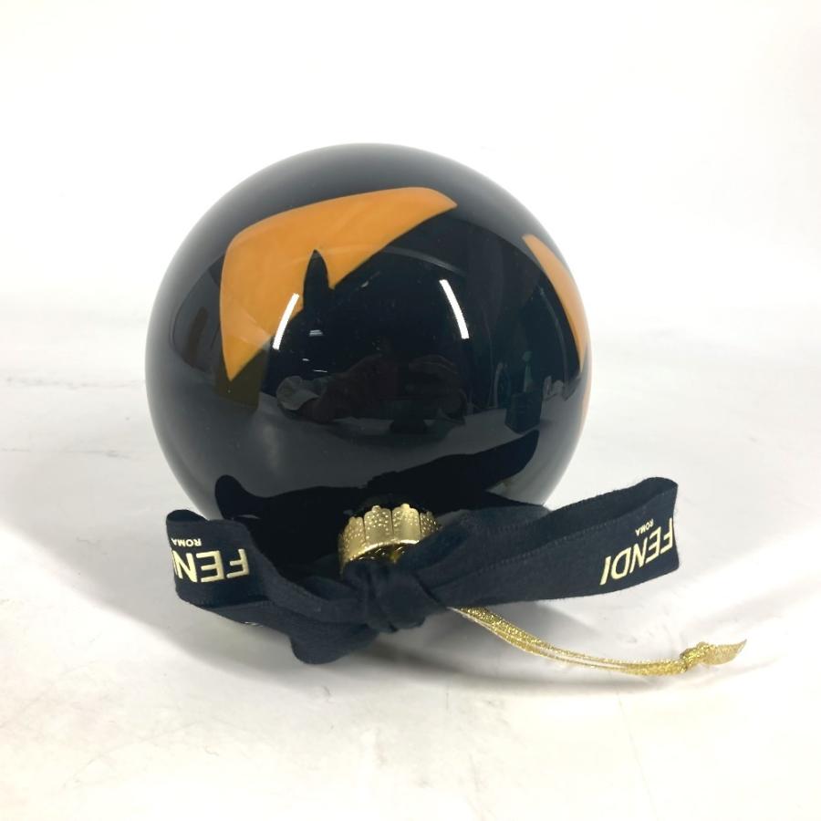 未使用 FENDI フェンディ クリスマス オーナメント モンスター インテリア Xmas クリスマスボール ロゴ チャーム ブラック【中古】 | FENDI | 02