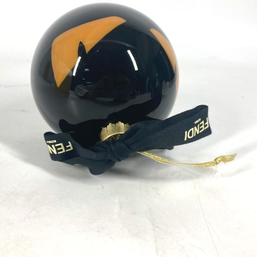 未使用 FENDI フェンディ クリスマス オーナメント モンスター インテリア Xmas クリスマスボール ロゴ チャーム ブラック【中古】 | FENDI | 03