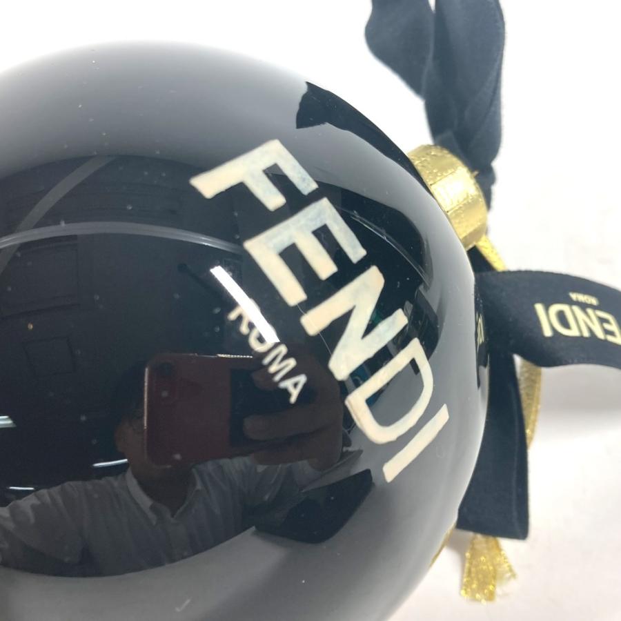 未使用 FENDI フェンディ クリスマス オーナメント モンスター インテリア Xmas クリスマスボール ロゴ チャーム ブラック【中古】 | FENDI | 04