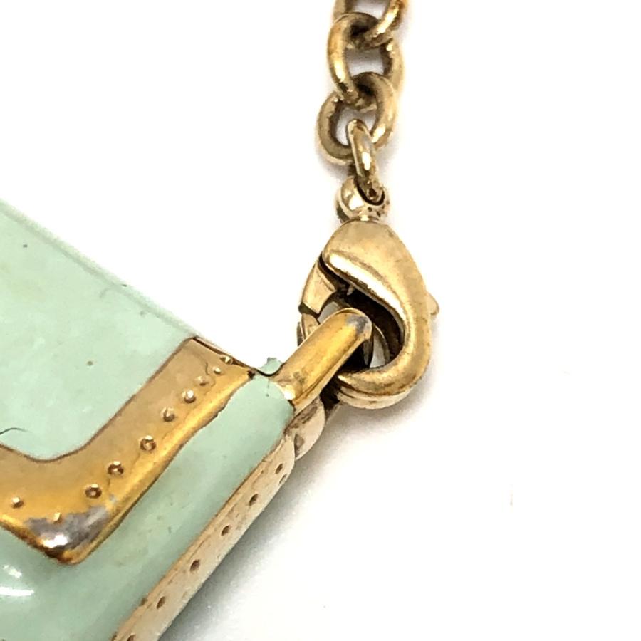 FENDI フェンディ バックモチーフ マンマバゲット 小物 キーホルダー チャーム 携帯 ストラップ グリーン レディース【中古】 | FENDI | 06