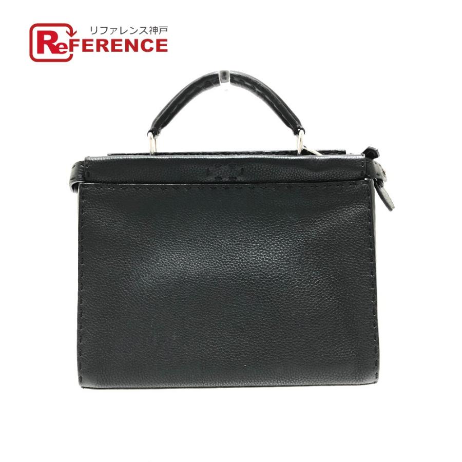 FENDI フェンディ 7VA422 セレリア ピーカブーフィット ミニ 2WAYバック ビジネスバッグ カバン ハンドバッグ ブラック メンズ【中古】 | FENDI