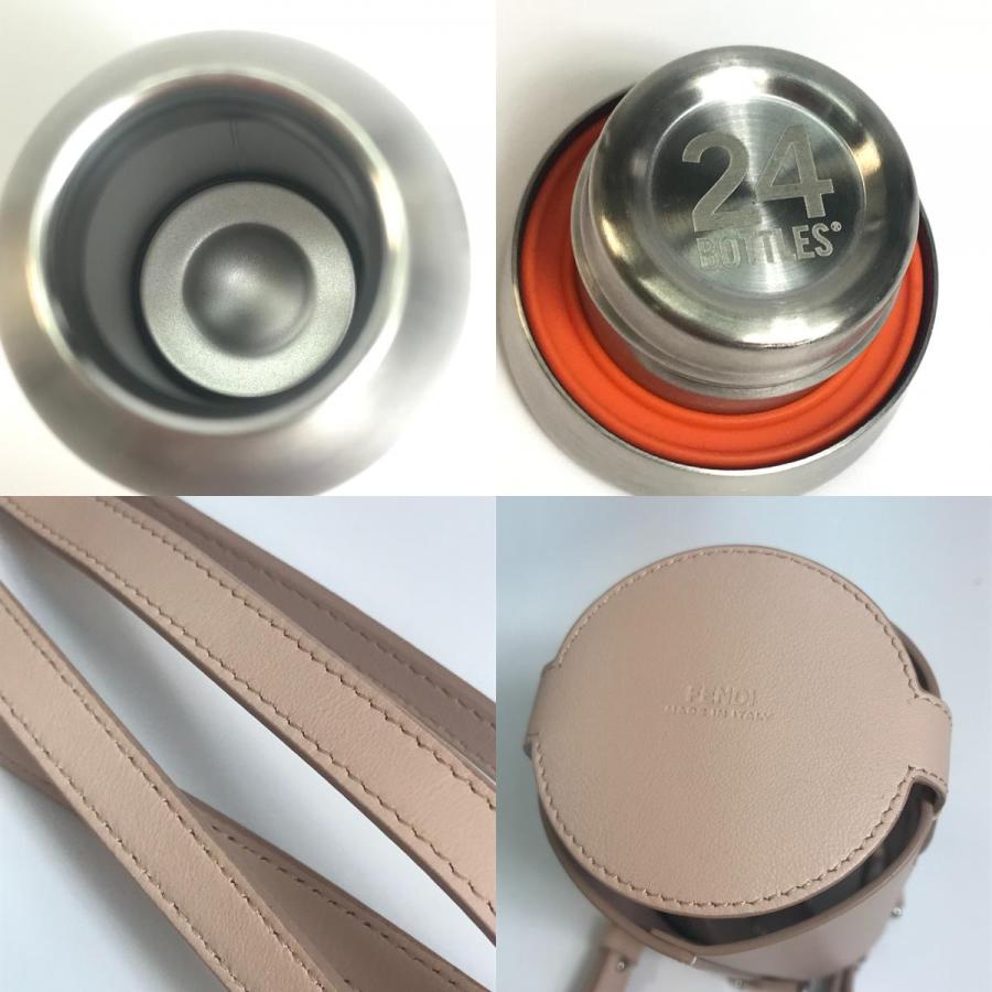 FENDI フェンディ 7AS022 24Bottles ボトルホルダー ステンレスボトル 水筒 ステンレス シルバー×ピンク ユニセックス【中古】未使用 | FENDI | 08