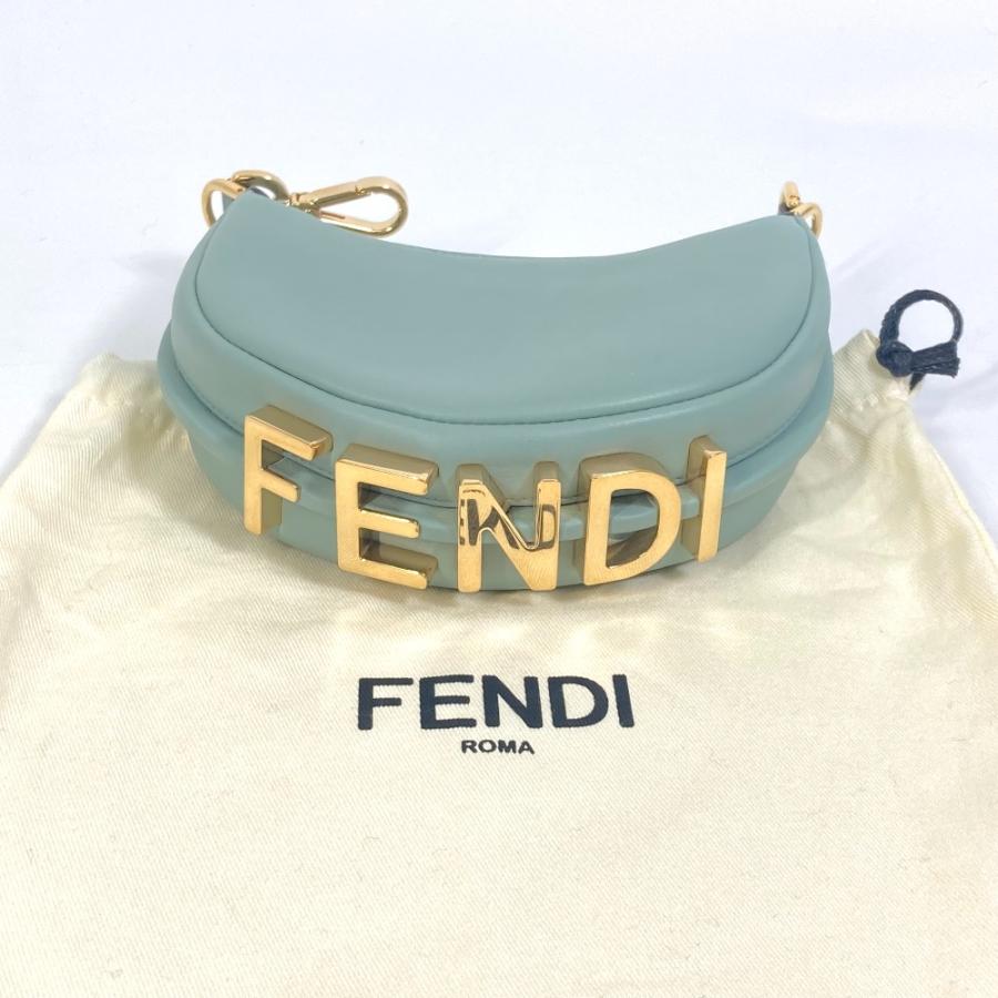 FENDI（フェンディ） 7AS089 ロゴ パーティバッグ ナノ フェンディ