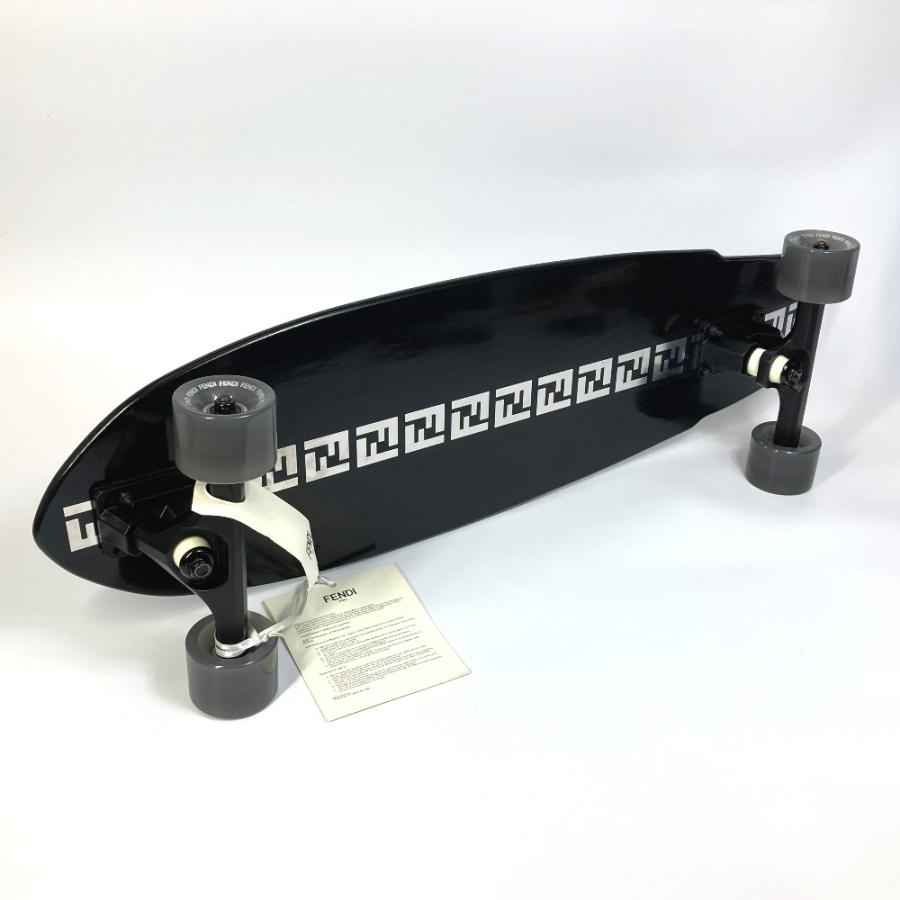 FENDI フェンディ 7AR892 ロゴ FF ロングボード スケートボード スケートボード ウッド ブラック レディース【中古】未使用 | FENDI | 01