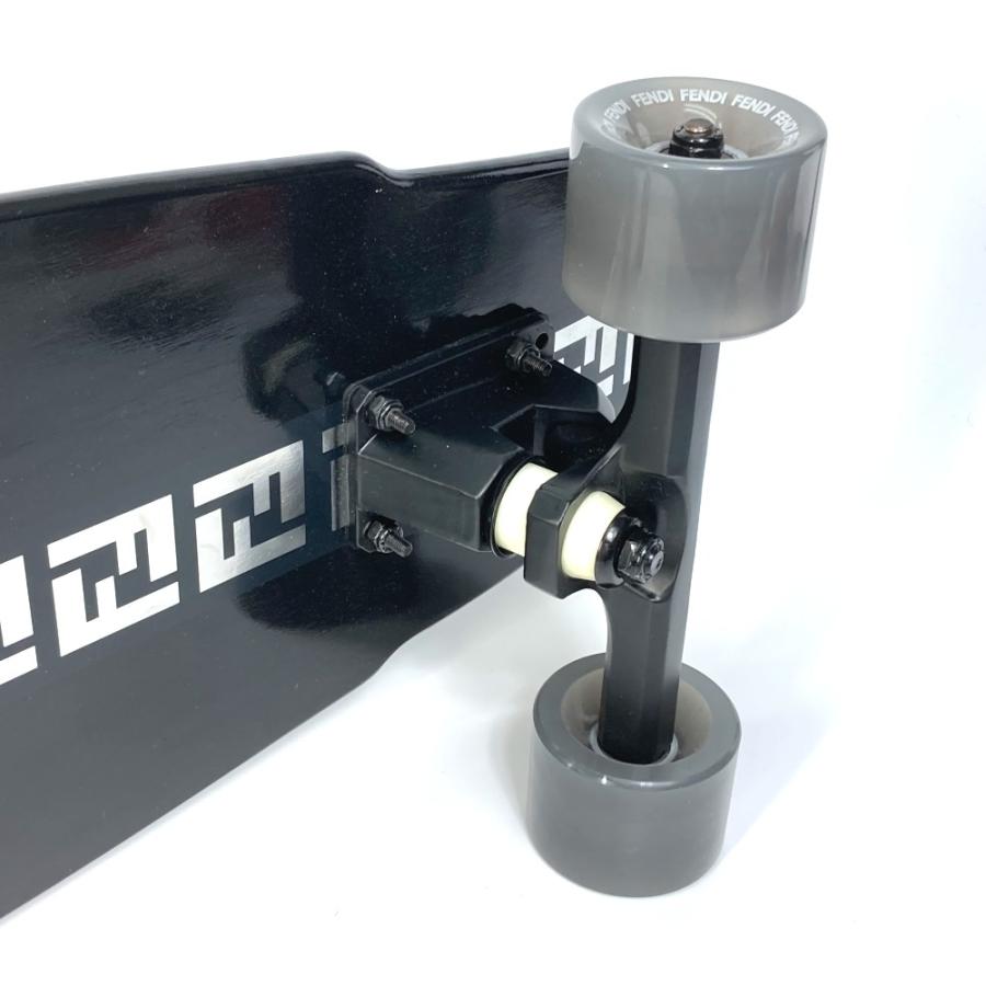 FENDI フェンディ 7AR892 ロゴ FF ロングボード スケートボード スケートボード ウッド ブラック レディース【中古】未使用 | FENDI | 04
