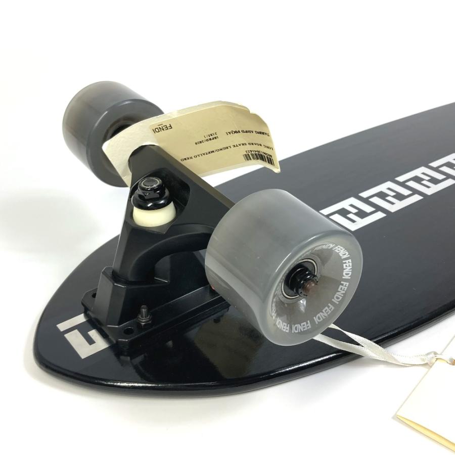 FENDI フェンディ 7AR892 ロゴ FF ロングボード スケートボード スケートボード ウッド ブラック レディース【中古】未使用 | FENDI | 05