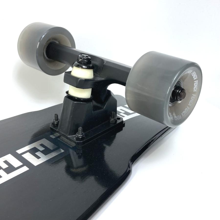 FENDI フェンディ 7AR892 ロゴ FF ロングボード スケートボード スケートボード ウッド ブラック レディース【中古】未使用 | FENDI | 06