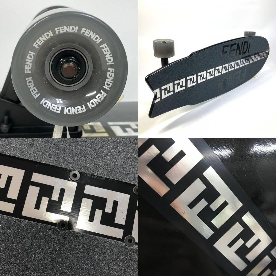 FENDI フェンディ 7AR892 ロゴ FF ロングボード スケートボード スケートボード ウッド ブラック レディース【中古】未使用 | FENDI | 08