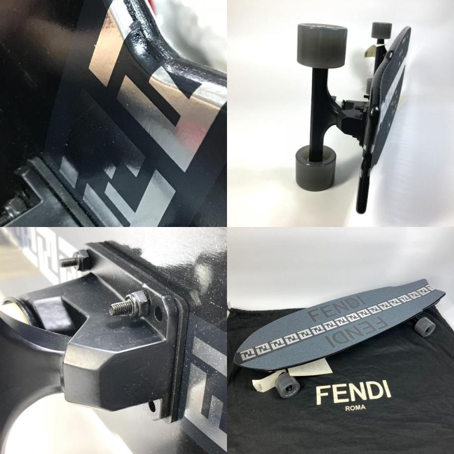 FENDI フェンディ 7AR892 ロゴ FF ロングボード スケートボード スケートボード ウッド ブラック レディース【中古】未使用 | FENDI | 09