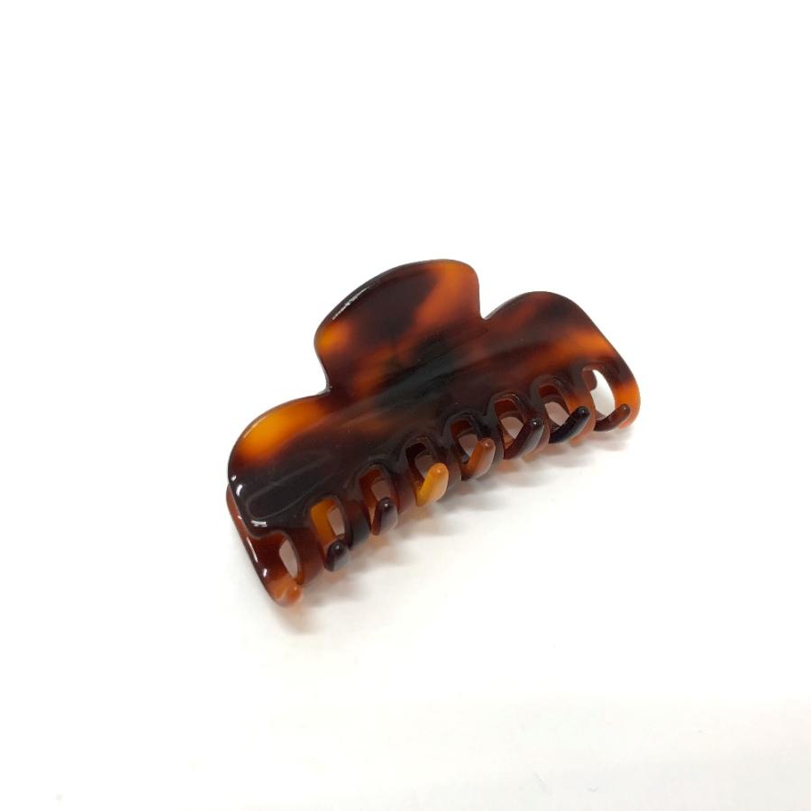 FENDI フェンディ ロゴ アクセサリー 髪留め ヘアアクセサリー べっ甲調  ブラウン レディース【中古】 | FENDI | 01