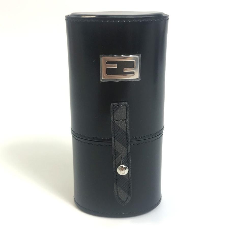 FENDI フェンディ 7AS032 FFロゴ ハサミ ピンセット 爪やすり 爪切り 雑貨 レザー ブラック ユニセックス【中古】未使用 未使用 | FENDI | 01
