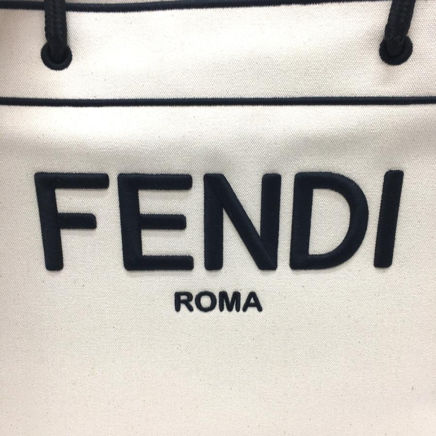 FENDI フェンディ 8BH379 ロゴローマ ショッパー ラージ トートバッグ  