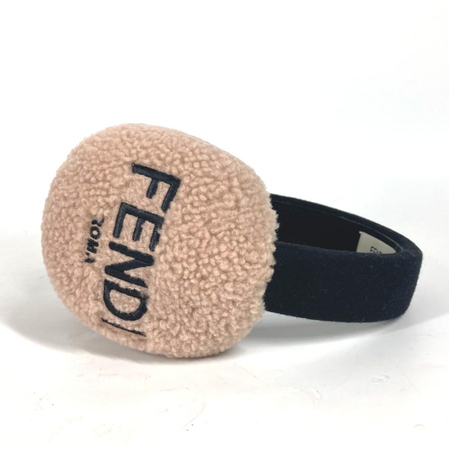 未使用 FENDI フェンディ ロゴ マフラー アクセサリー 耳あて イヤーウォーマー イヤーマフ ベージュ レディース【中古】 | FENDI | 04