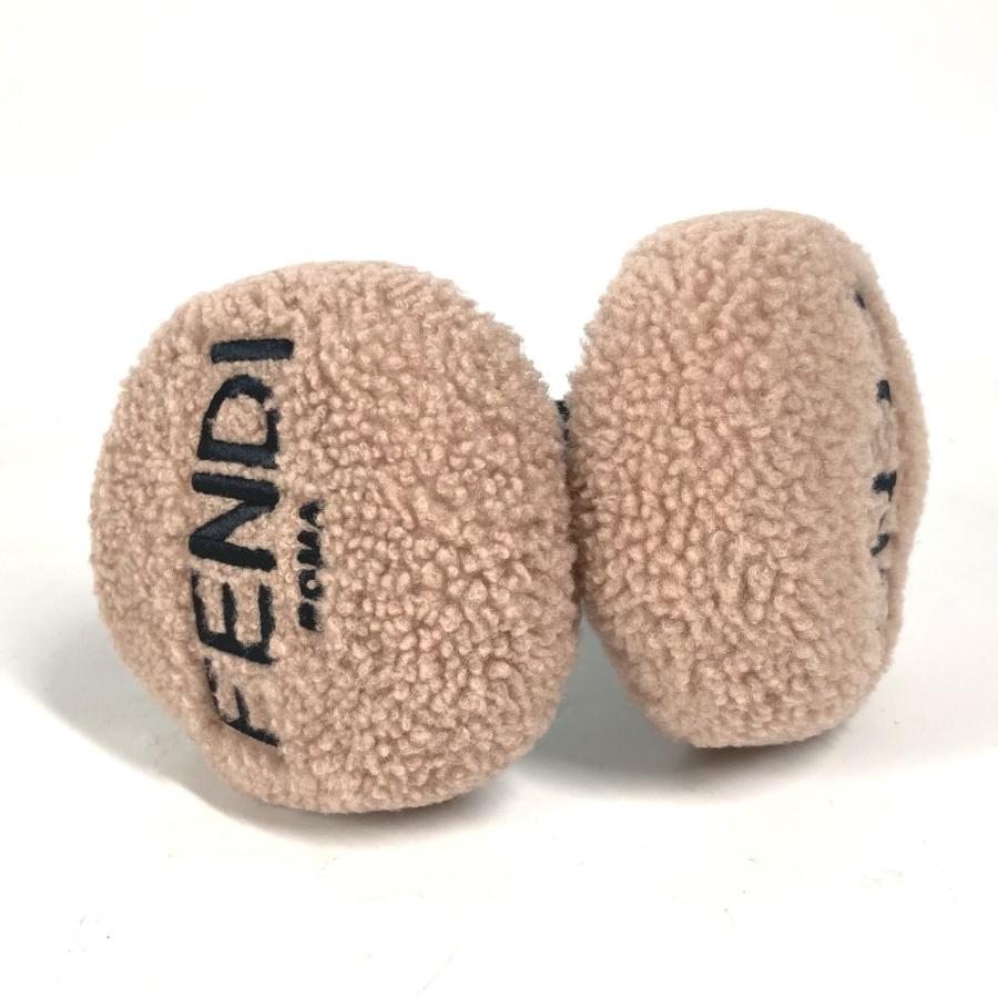 未使用 FENDI フェンディ ロゴ マフラー アクセサリー 耳あて イヤーウォーマー イヤーマフ ベージュ レディース【中古】 | FENDI | 06