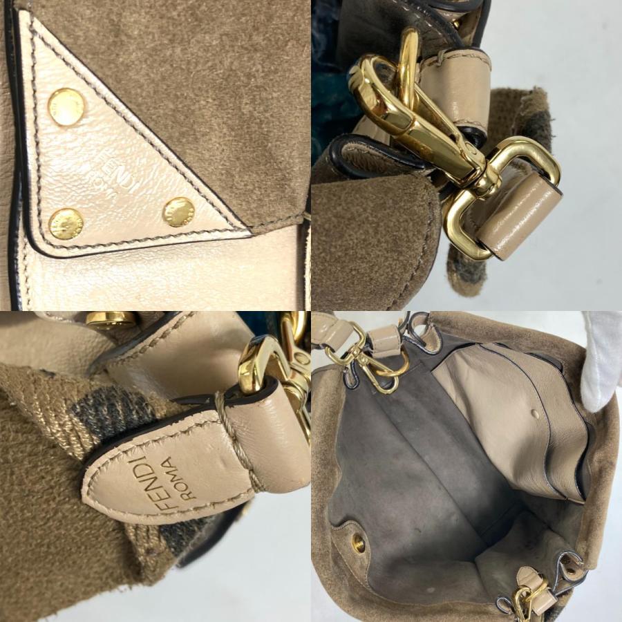 FENDI フェンディ 8BT303 ズッカ ハンドバッグ FLIP フリップ ラージ FFロゴ ストラップ 2WAYバッグ 斜め掛け ショルダーバッグ 【中古】 | FENDI | 09