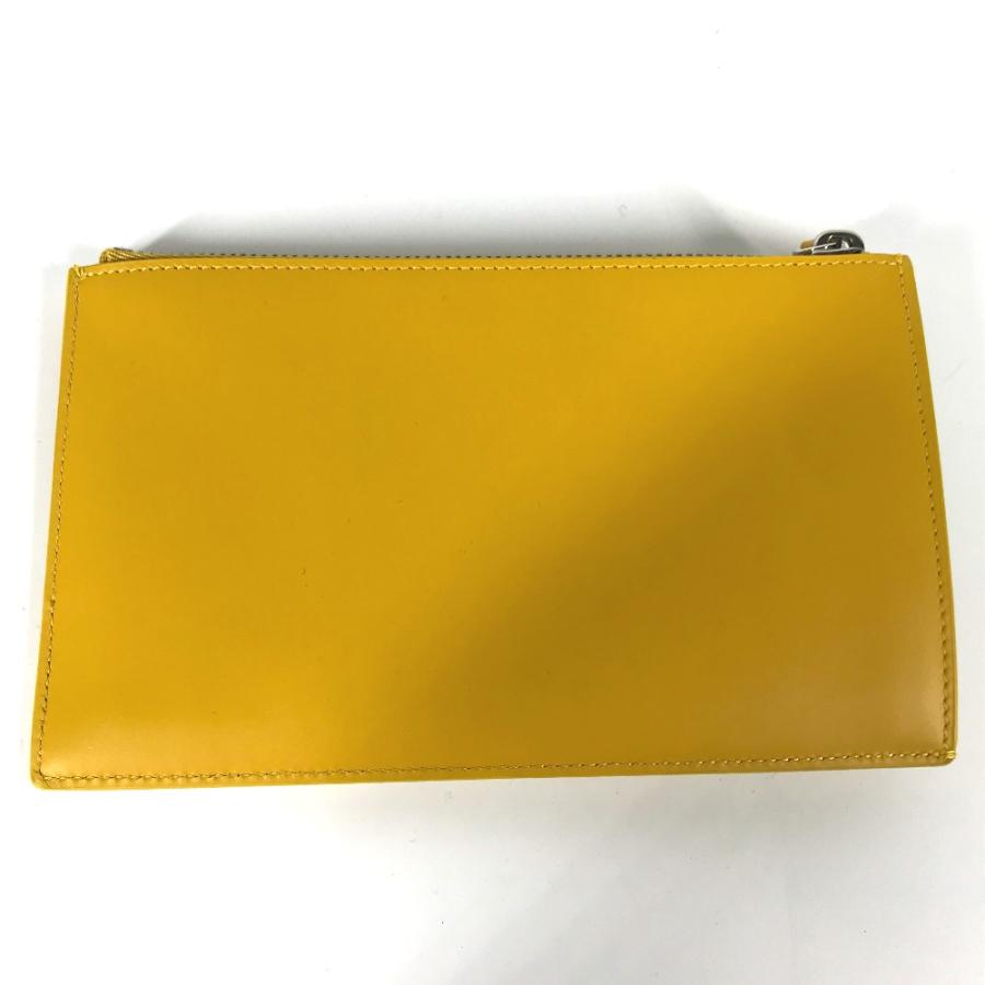 未使用 FENDI フェンディ 7N0114 ロゴ カバン ポーチ クラッチバッグ イエロー レディース【中古】 | FENDI | 07
