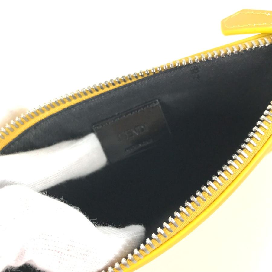 未使用 FENDI フェンディ 7N0114 ロゴ カバン ポーチ クラッチバッグ イエロー レディース【中古】 | FENDI | 09