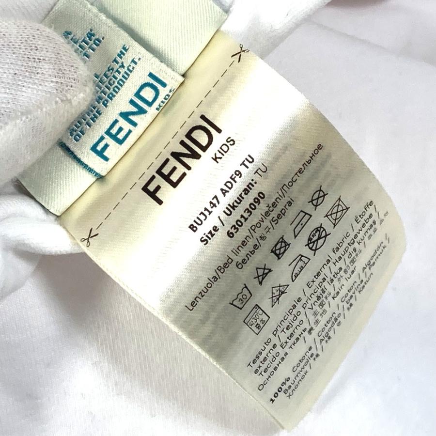 FENDI フェンディ BUJ147 ベビー BABY 赤ちゃん ロゴ 布団 インテリア ブランケット コットン ピンク キッズ【中古】未使用 | FENDI | 01