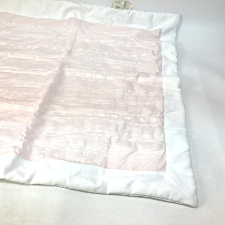 FENDI フェンディ BUJ147 ベビー BABY 赤ちゃん ロゴ 布団 インテリア ブランケット コットン ピンク キッズ【中古】未使用 | FENDI | 04