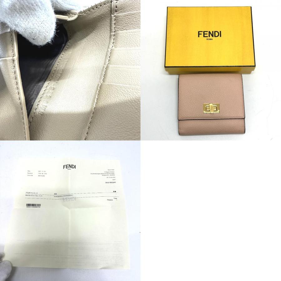 FENDI フェンディ 8M0438 ピーカブー ウォレット 2つ折り財布 ピンク レディース【中古】 | FENDI | 09