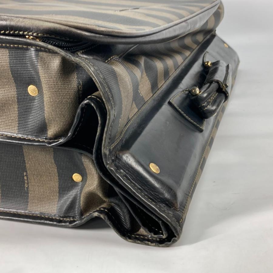 FENDI フェンディ ペカン トラベルバッグ 旅行バッグ カバン ガーメントバッグ トラベルケース ブラウン レディース【中古】_4