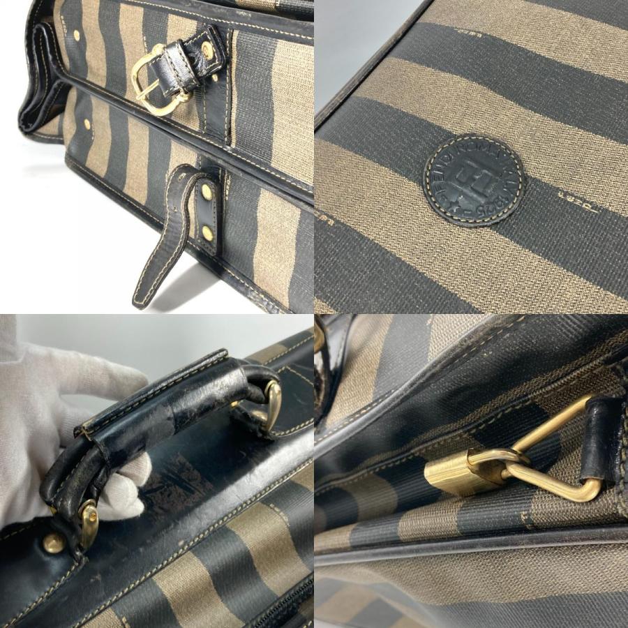 FENDI フェンディ ペカン トラベルバッグ 旅行バッグ カバン ガーメントバッグ トラベルケース ブラウン レディース【中古】｜reference｜09