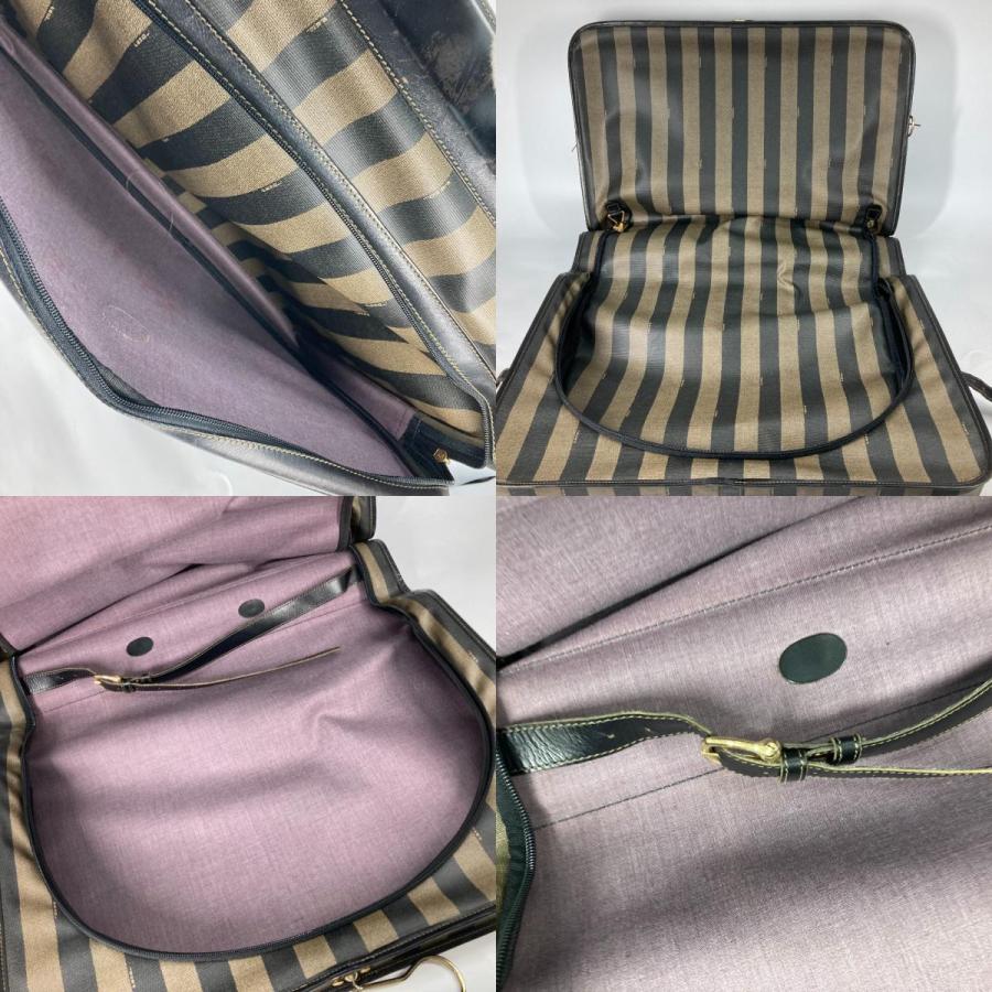 FENDI フェンディ ペカン トラベルバッグ 旅行バッグ カバン ガーメントバッグ トラベルケース ブラウン レディース【中古】_9