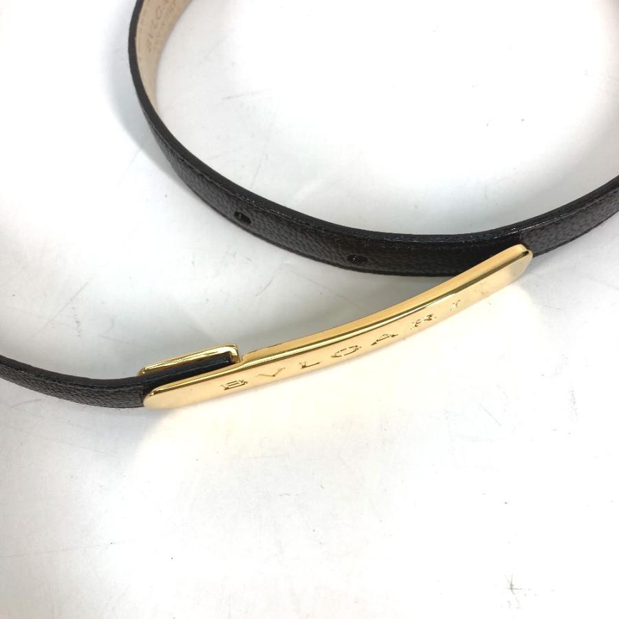 未使用 BVLGARI ブルガリ ロゴ ドッピオトンド 細ベルト ベルト ブラック レディース【中古】 | BVLGARI | 02
