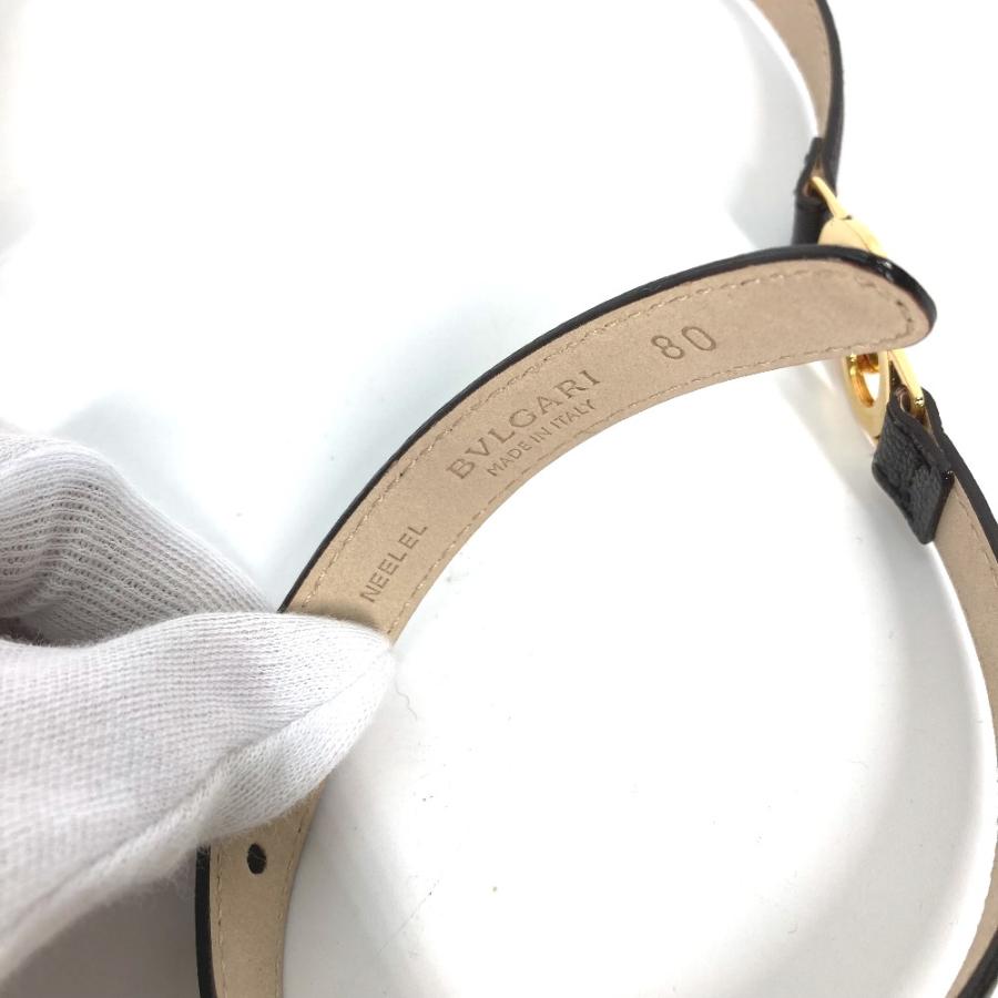未使用 BVLGARI ブルガリ ロゴ ドッピオトンド 細ベルト ベルト ブラック レディース【中古】 | BVLGARI | 03