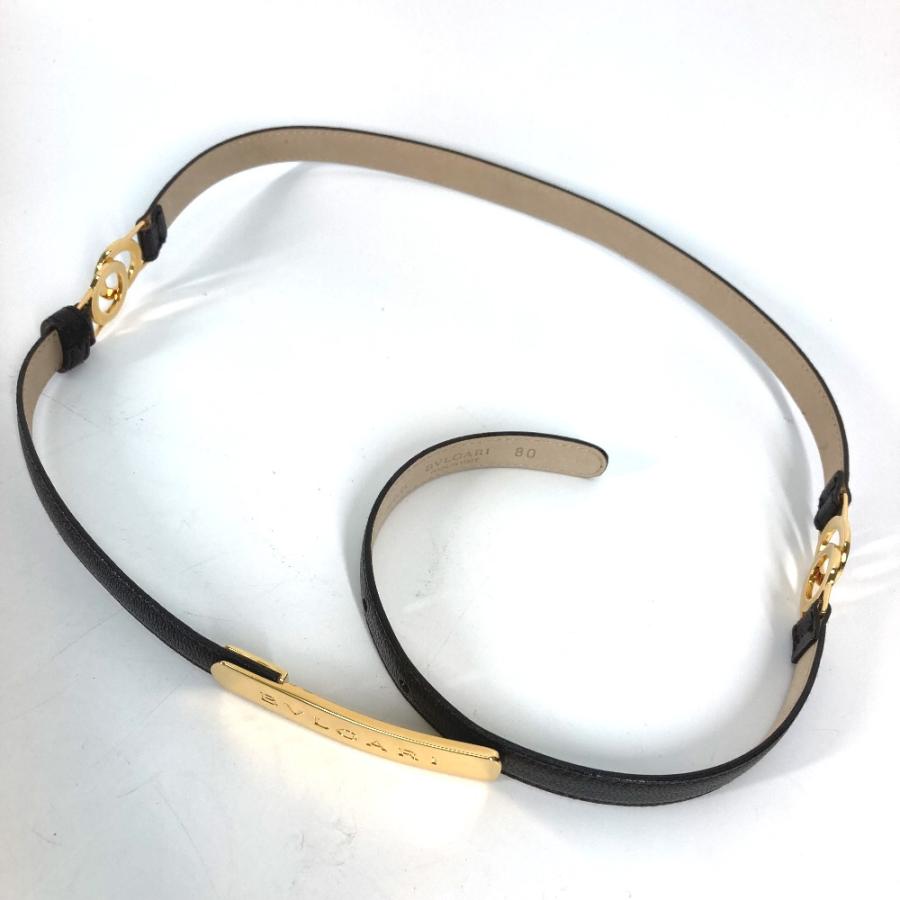 未使用 BVLGARI ブルガリ ロゴ ドッピオトンド 細ベルト ベルト ブラック レディース【中古】 | BVLGARI | 05