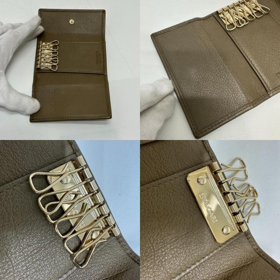 新品同様 BVLGARI ブルガリ ダブルリング 6連 鍵 キーケース ブラウン メンズ【中古】 | BVLGARI | 08
