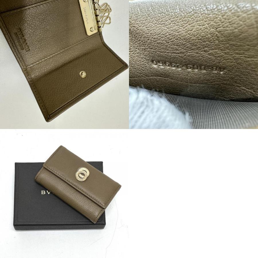 新品同様 BVLGARI ブルガリ ダブルリング 6連 鍵 キーケース ブラウン メンズ【中古】 | BVLGARI | 09