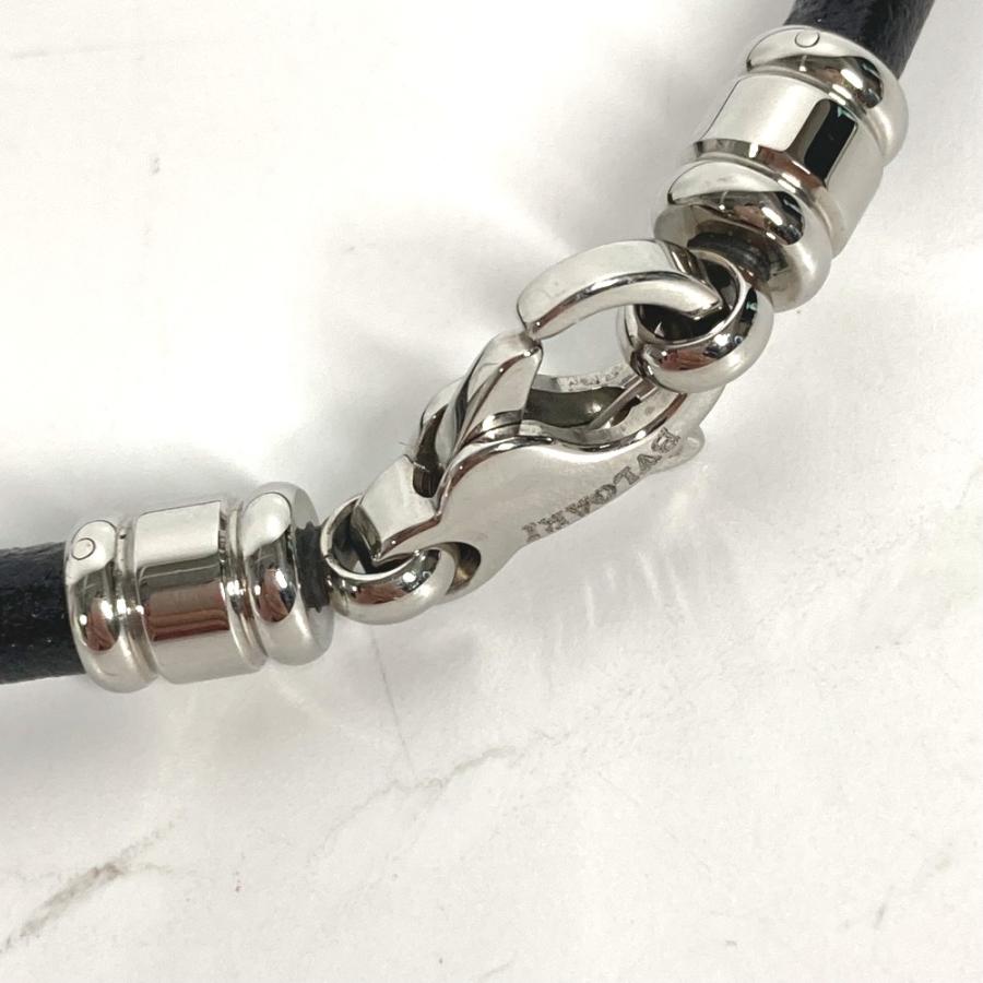 美品 BVLGARI ブルガリ ロゴ ネックレス アクセサリー チョーカー ブラック メンズ【中古】 | BVLGARI | 08