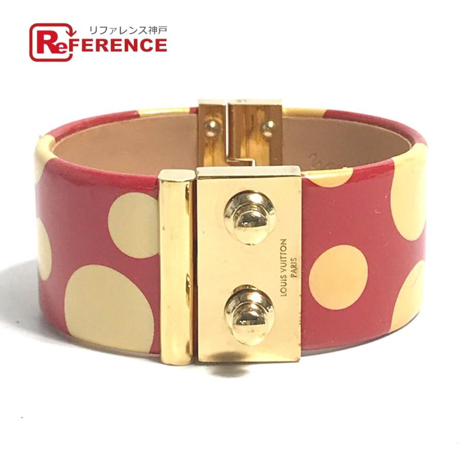 LOUIS VUITTON ルイヴィトン ドット 水玉 バングル 草間彌生コラボ ブレスレット レッド レディース【中古】 | LOUIS VUITTON