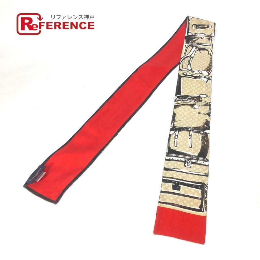 LOUIS VUITTON ルイヴィトン M73964 バンドー・トランク  バンドースカーフ スカーフ シルク ベージュ レディース【中古】 | LOUIS VUITTON