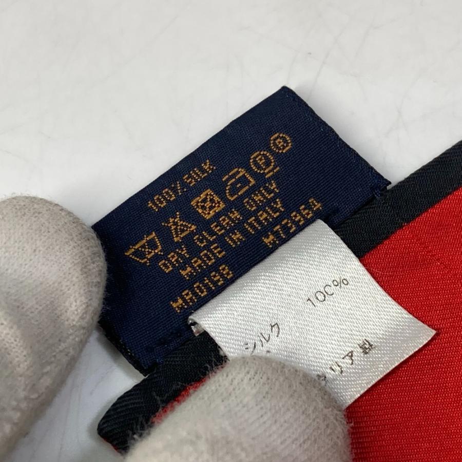 LOUIS VUITTON ルイヴィトン M73964 バンドー・トランク  バンドースカーフ スカーフ シルク ベージュ レディース【中古】 | LOUIS VUITTON | 06