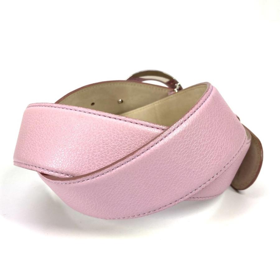 BVLGARI ブルガリ ブルガリブルガリ ロゴ アクセサリー バックルベルト ベルト ピンク レディース【中古】 | BVLGARI | 01