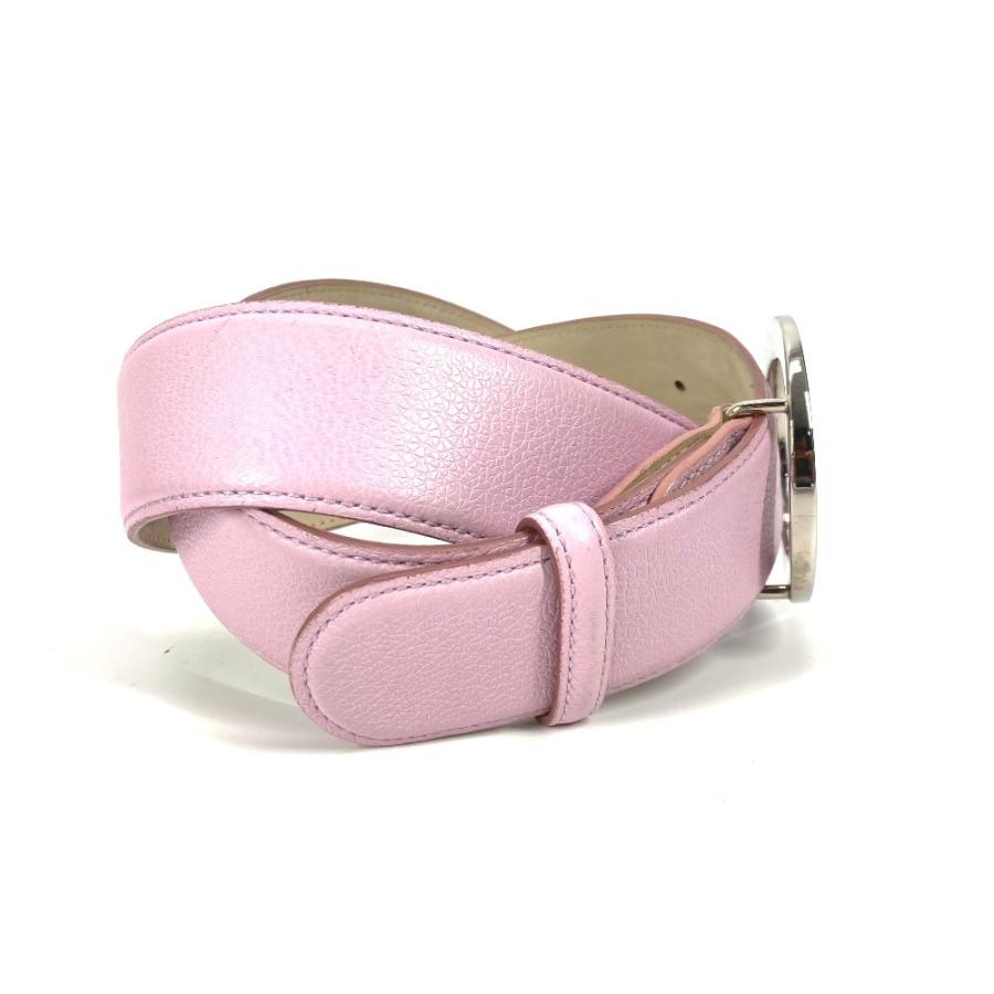 BVLGARI ブルガリ ブルガリブルガリ ロゴ アクセサリー バックルベルト ベルト ピンク レディース【中古】 | BVLGARI | 02