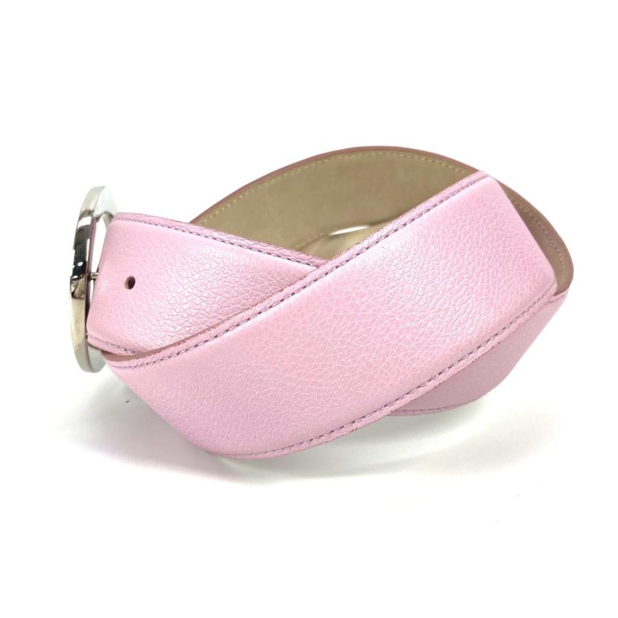 BVLGARI ブルガリ ブルガリブルガリ ロゴ アクセサリー バックルベルト ベルト ピンク レディース【中古】 | BVLGARI | 03