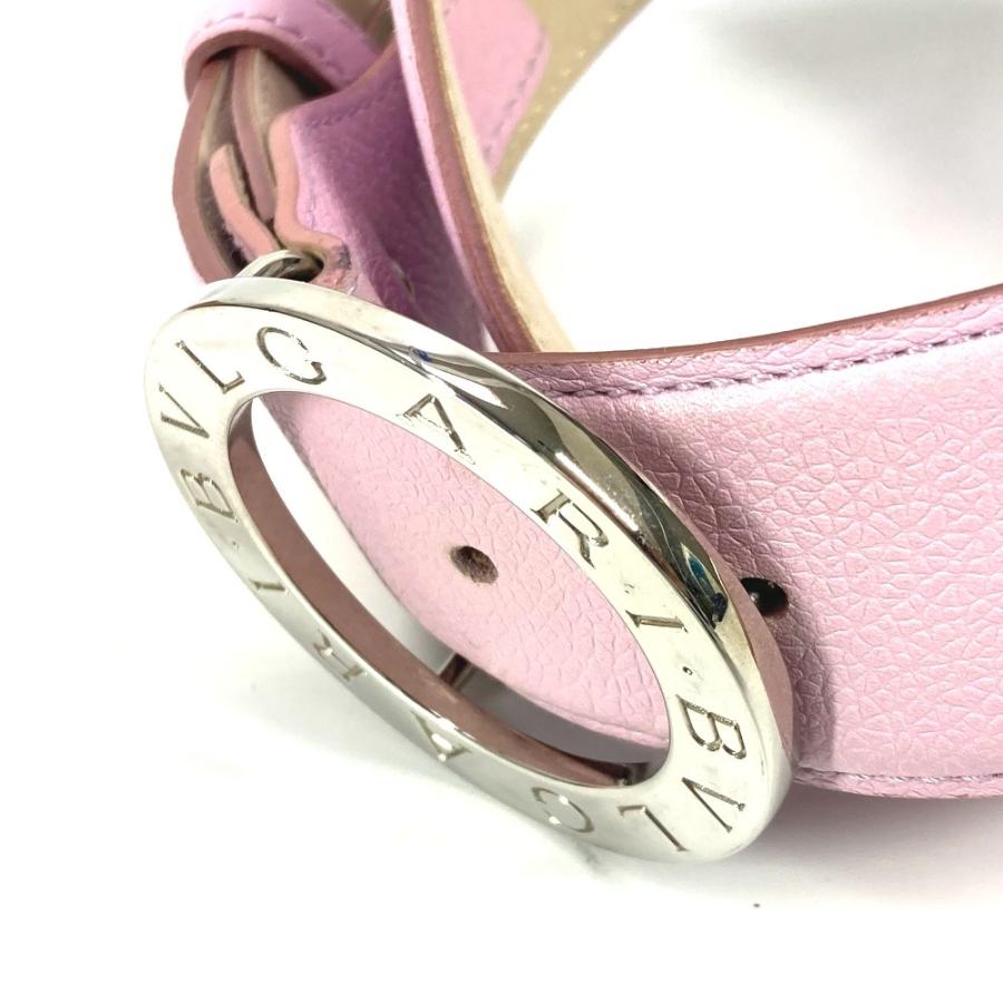 BVLGARI ブルガリ ブルガリブルガリ ロゴ アクセサリー バックルベルト ベルト ピンク レディース【中古】 | BVLGARI | 05