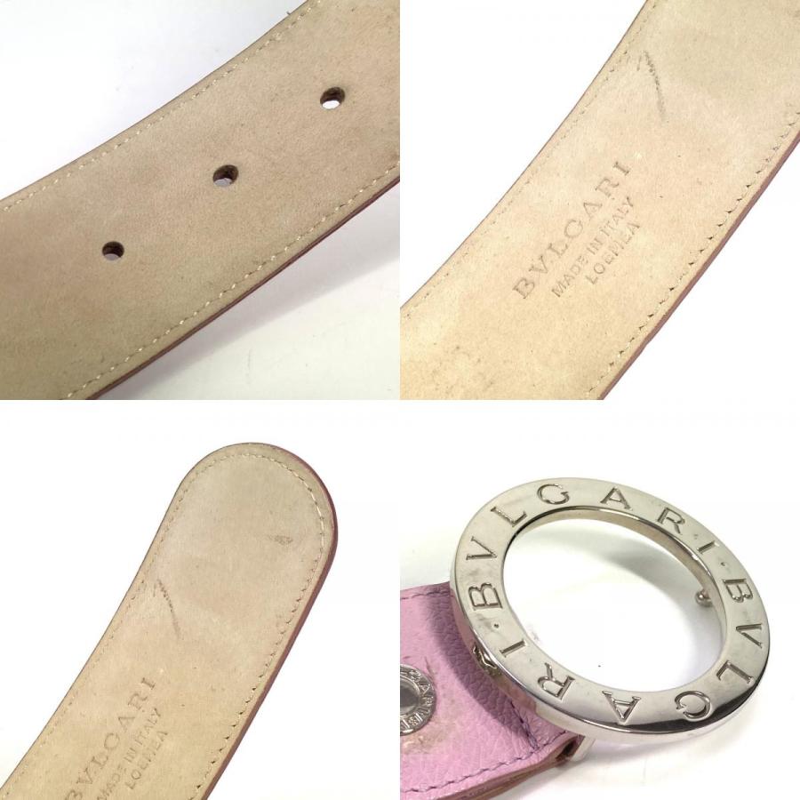 BVLGARI ブルガリ ブルガリブルガリ ロゴ アクセサリー バックルベルト ベルト ピンク レディース【中古】 | BVLGARI | 08