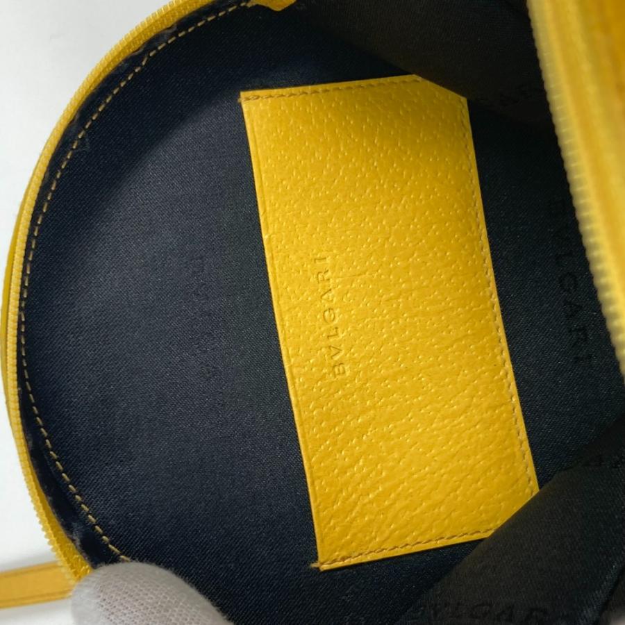 BVLGARI ブルガリ ビーゼロワン B-ZERO1 ラウンド ポシェット カバン 丸型 ショルダーバッグ イエロー レディース【中古】 | BVLGARI | 08