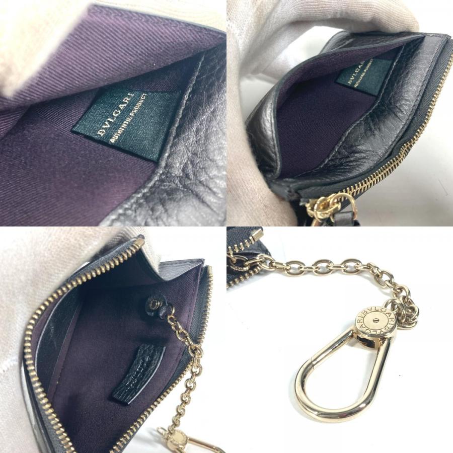 新品同様 BVLGARI ブルガリ S.bvlgari ロゴ 財布 小銭入れ キーリング付き コインケース シルバー系 ユニセックス【中古】 | BVLGARI | 09