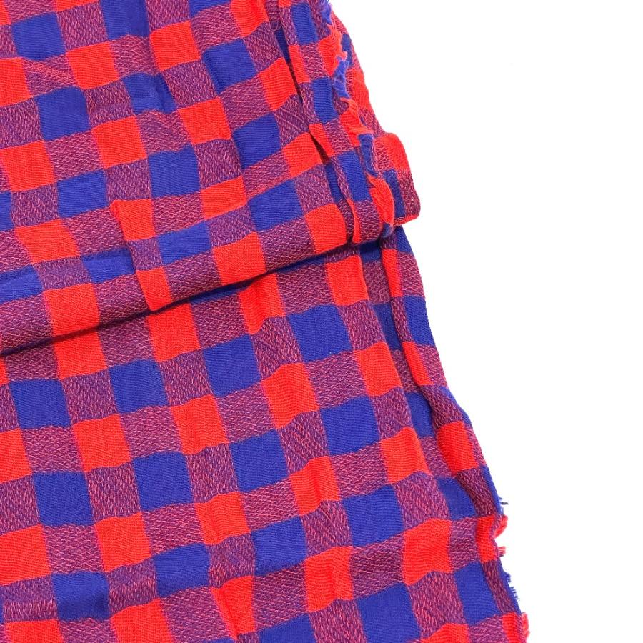 LOUIS VUITTON ルイ・ヴィトン MP0894 チェック エトール・マサイ ストール レッド メンズ レディース | LOUIS VUITTON | 04