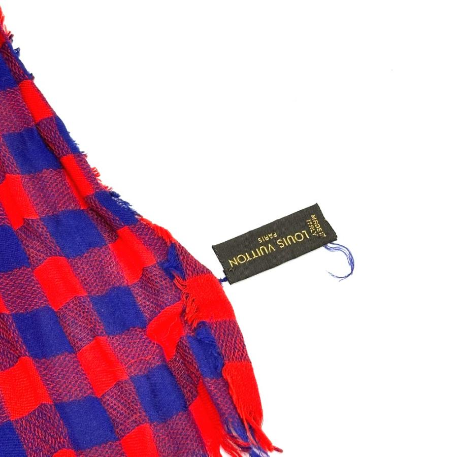 LOUIS VUITTON ルイ・ヴィトン MP0894 チェック エトール・マサイ ストール レッド メンズ レディース | LOUIS VUITTON | 08