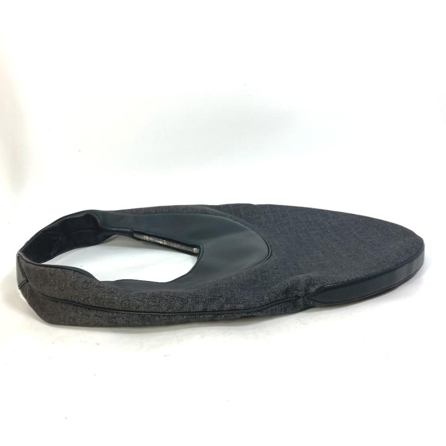 BVLGARI ブルガリ 肩掛け デニム ロゴマニア アスコット カバン ショルダーバッグ キャンバス/レザー ブラック レディース【中古】美品 | BVLGARI | 03