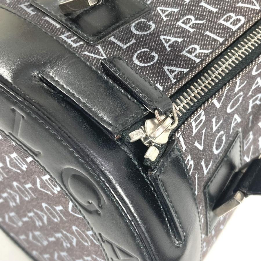 BVLGARI ブルガリ ロゴマニア ドラム 筒型 カバン 肩掛け ショルダーバッグ ビーゼロワン B-ZERO1 ハンドバッグ ブラック【中古】 | BVLGARI | 06