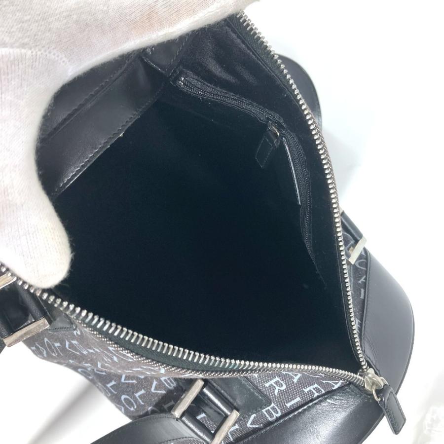 BVLGARI ブルガリ ロゴマニア ドラム 筒型 カバン 肩掛け ショルダーバッグ ビーゼロワン B-ZERO1 ハンドバッグ ブラック【中古】 | BVLGARI | 08