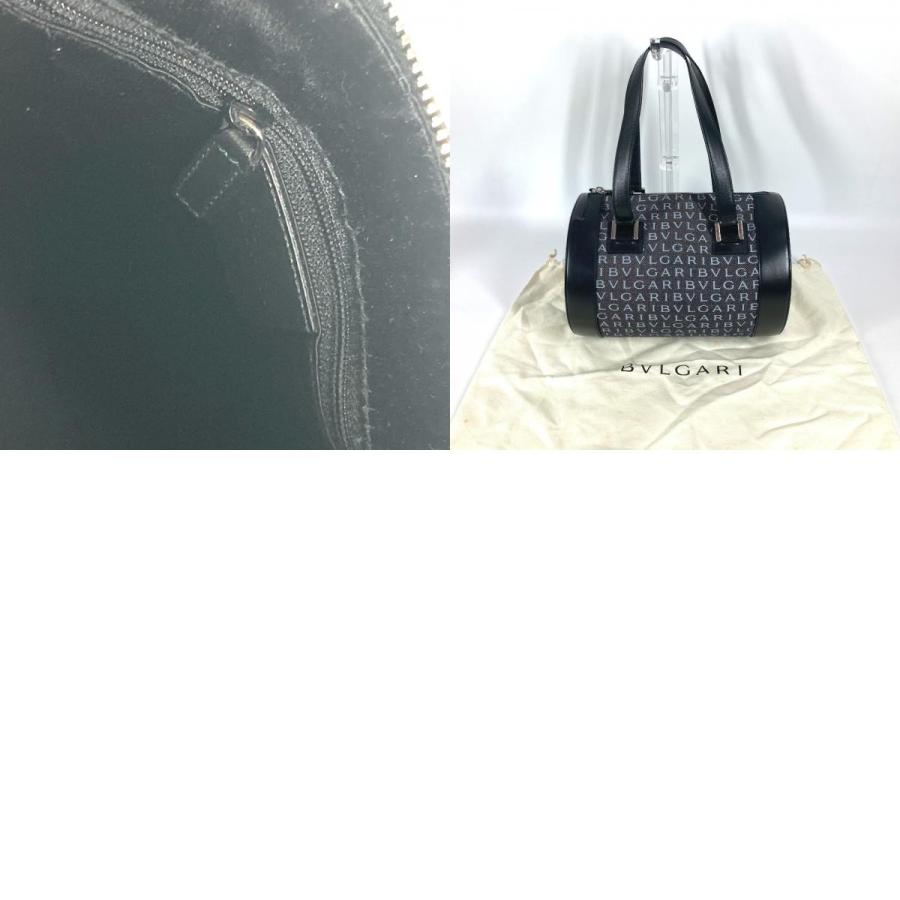 BVLGARI ブルガリ ロゴマニア ドラム 筒型 カバン 肩掛け ショルダーバッグ ビーゼロワン B-ZERO1 ハンドバッグ ブラック【中古】 | BVLGARI | 09